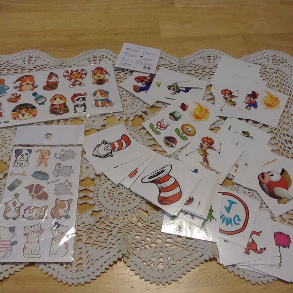 Party favors bundle - temporary tattoos - Picture 1 of 4